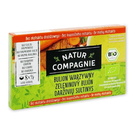 Bouillon - vegetable cubes without yeast BIO 84 g - natur compgnie